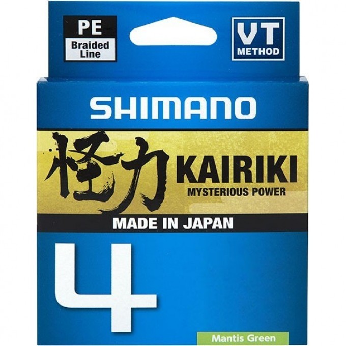 Леска плетёная SHIMANO KAIRIKI 4 PE 150 м зеленая 0.16 мм 8.1 кг LDM54TE1516015G Леска плетёная SHIMANO KAIRIKI 4 PE 150 м зеленая 0.16 мм 8.1 кг LDM54TE1516015G