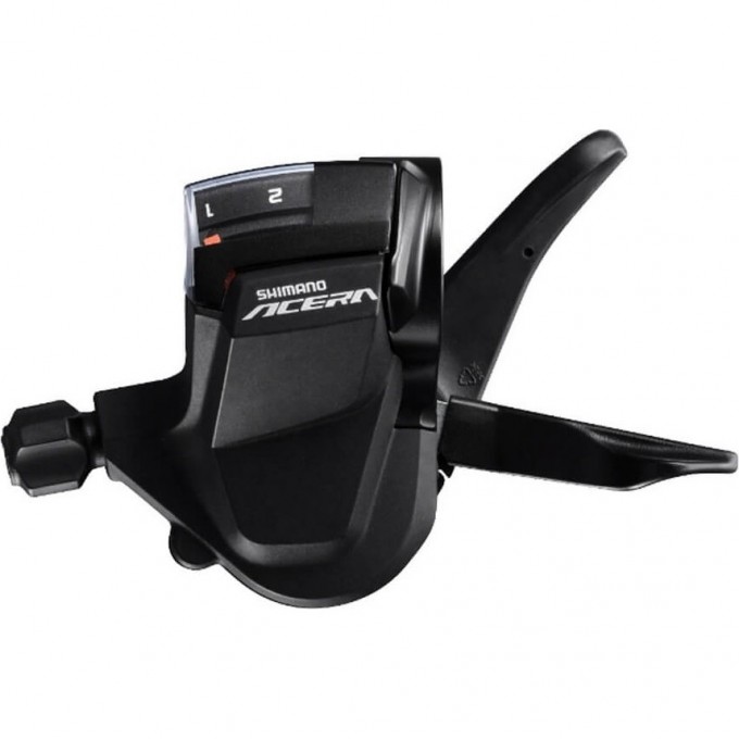Шифтер SHIMANO ACERA, M3010, левый, 2 скорости, трос 1800 мм ESLM3010LB Шифтер SHIMANO ACERA, M3010, левый, 2 скорости, трос 1800 мм ESLM3010LB