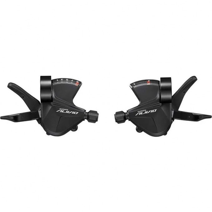 Шифтер SHIMANO ALIVIO, M3100, левый/правый, 2x9 скоростей, тросы.+оплетка ESLM31002PA Шифтер SHIMANO ALIVIO, M3100, левый/правый, 2x9 скоростей, тросы.+оплетка ESLM31002PA