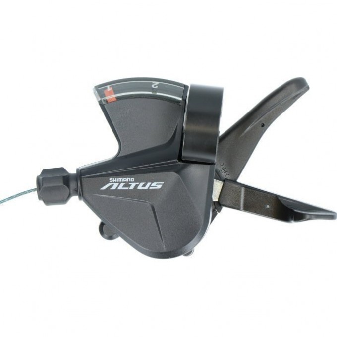 Шифтер SHIMANO ALTUS, M2010, левый, 2 скорости, трос 1800мм ESLM20102LB Шифтер SHIMANO ALTUS, M2010, левый, 2 скорости, трос 1800мм ESLM20102LB