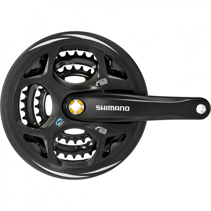 Система SHIMANO ALTUS, M311, 175 мм, квадрат, 42/32/22T, с защитой, черный EFCM311E222CL Система SHIMANO ALTUS, M311, 175 мм, квадрат, 42/32/22T, с защитой, черный EFCM311E222CL