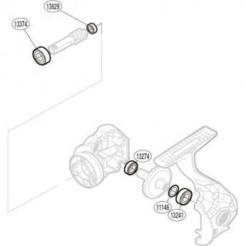 Запчасть для катушки SHIMANO BEARING SET набор подшипников