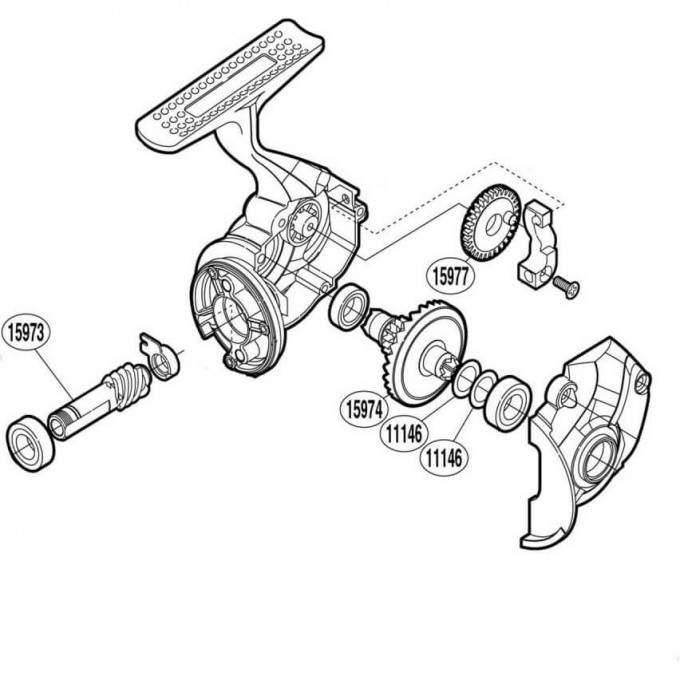 Запчасть для катушки SHIMANO DRIVE GEAR ведущая шестерня RD15974 Запчасть для катушки SHIMANO DRIVE GEAR ведущая шестерня RD15974