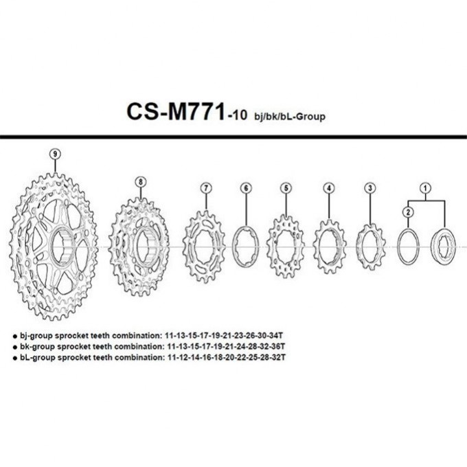 Звезда для кассеты SHIMANO XT, M771-10, 15T, BJ/BK Y1YR15000 Звезда для кассеты SHIMANO XT, M771-10, 15T, BJ/BK Y1YR15000